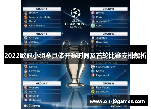 2022欧冠小组赛具体开赛时间及首轮比赛安排解析